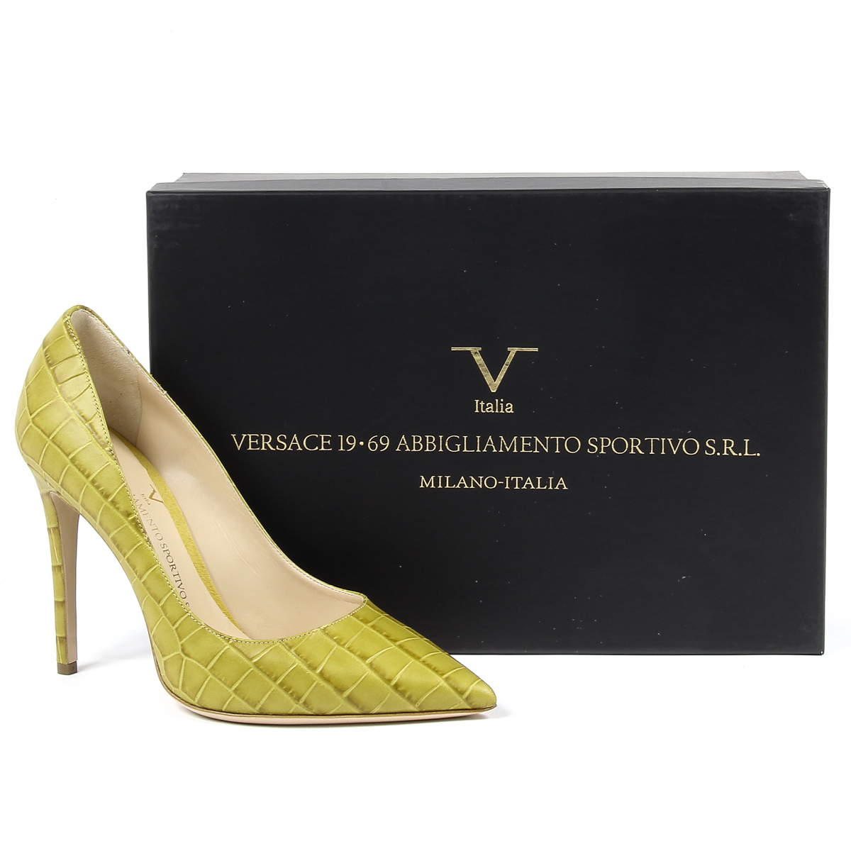 V 1969 Italia Womens Pump Green ESTER