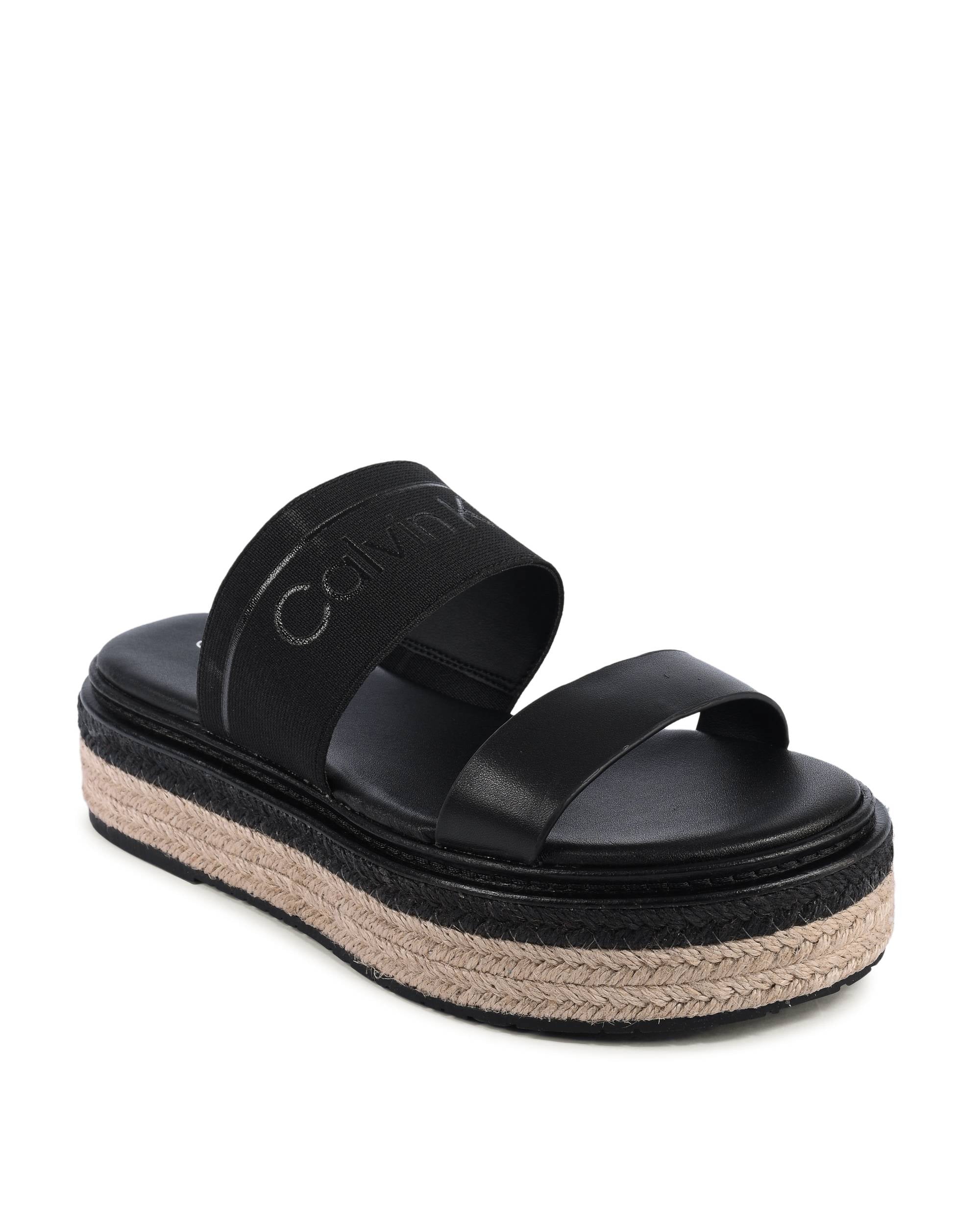 Calvin Klein Zeppa da donna nera HW0HW01966BEH