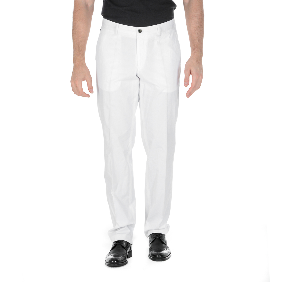 Pantaloni da uomo Hugo Boss bianchi SHAP