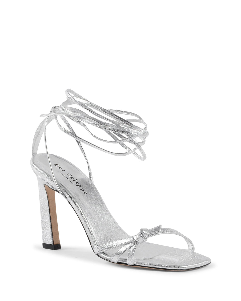 Bey Leather Lace Up Argento