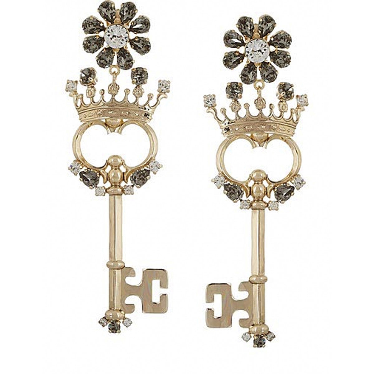 Dolce & Gabbana Orecchini Corona Chiave WEG8C3 W0001 ZOO00