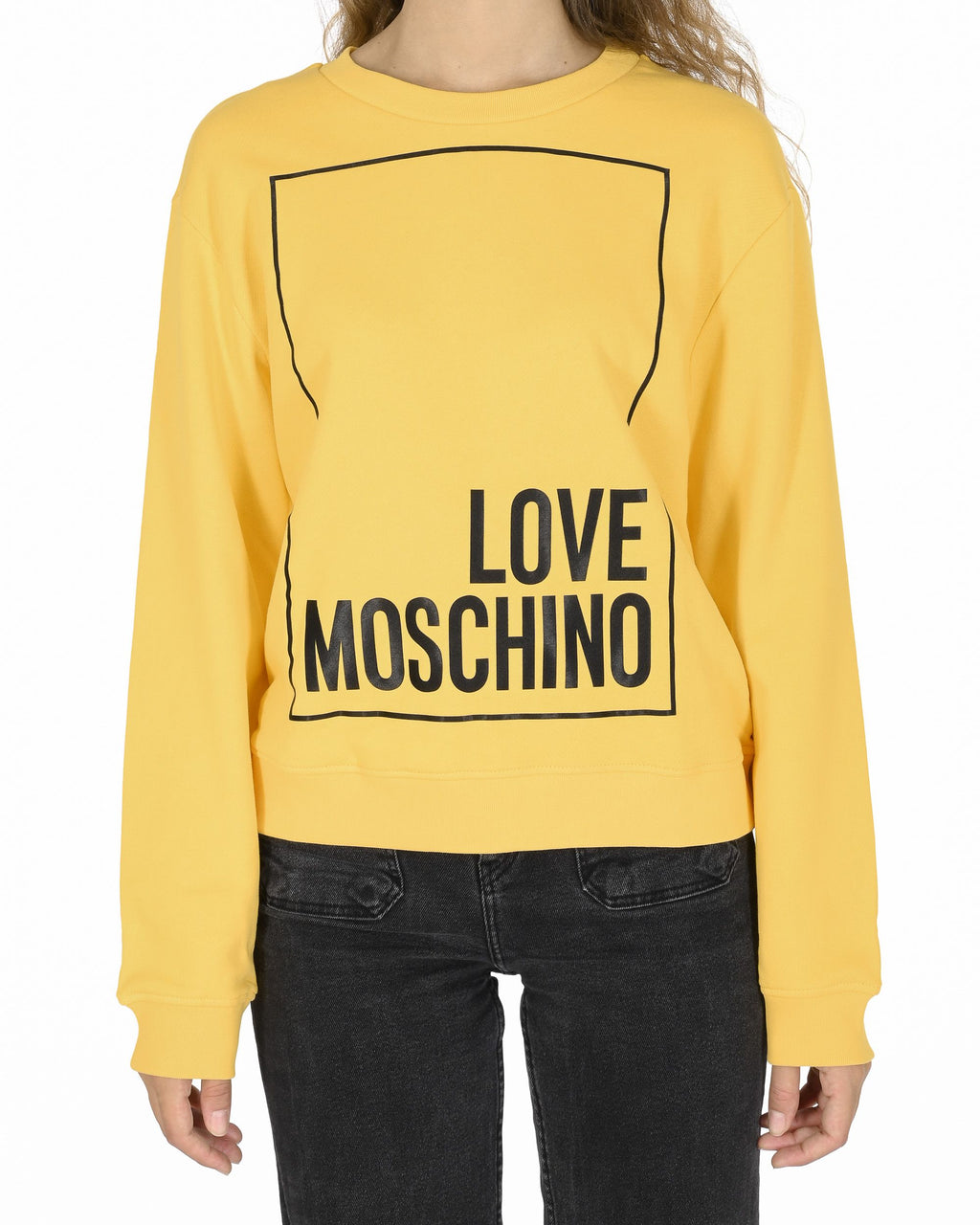 Felpa da donna Love Moschino W 6 306 47 M 4055 I60 GIALLO
