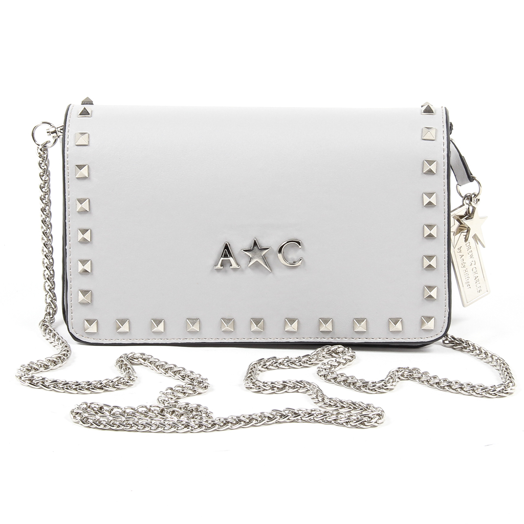 Borsa a mano da donna Andrew Charles grigio chiaro PAIGE