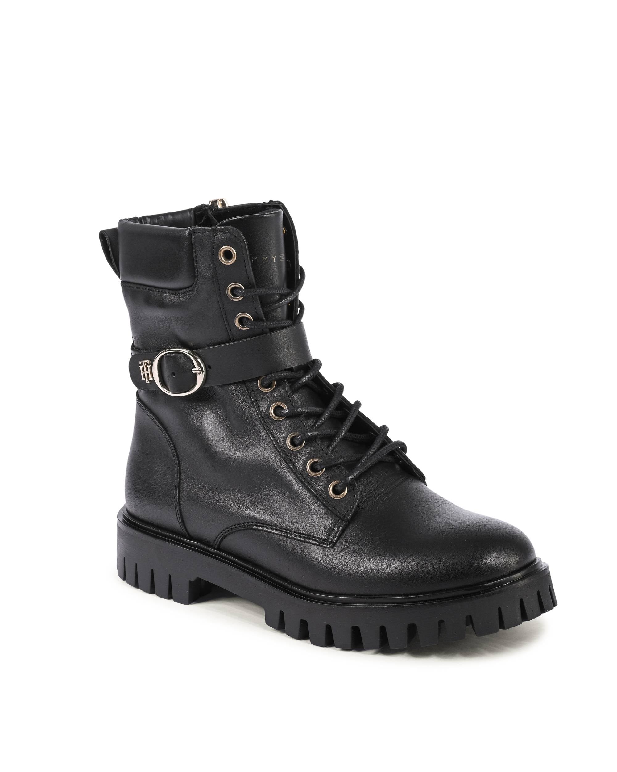 Stivali da donna Tommy Hilfiger neri FW0FW06734BDS