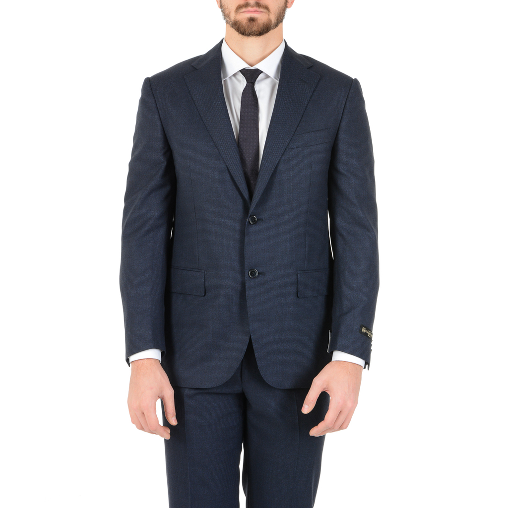 Abito da uomo Corneliani maniche lunghe blu scuro Super 150's