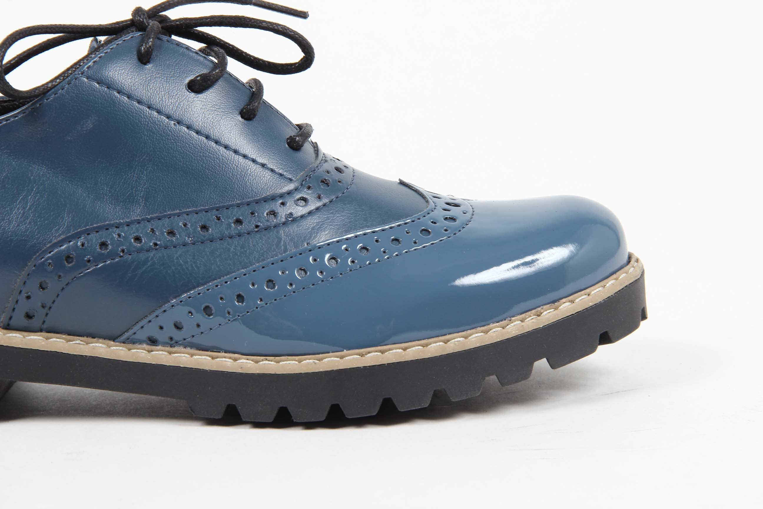 V 1969 Italia Womens Oxford Shoe MARGIE 5 VER. PRIN. BLU