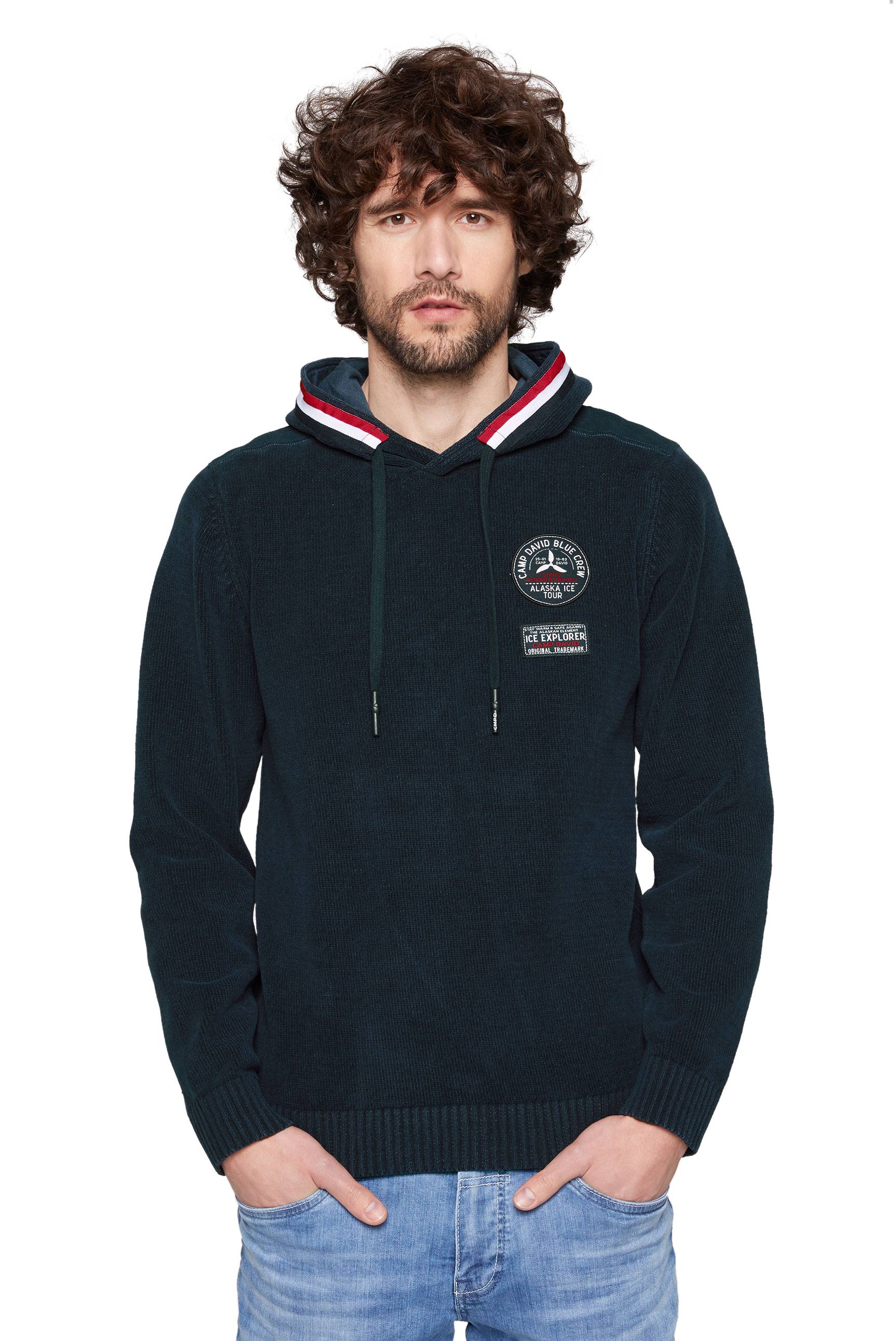 Maglione da uomo Camp David con cappuccio