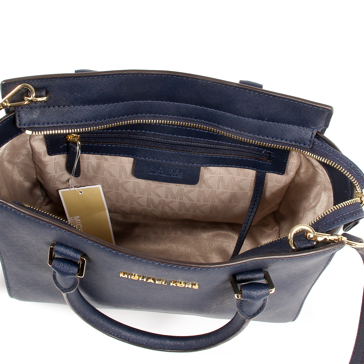 Borsa a mano da donna Michael Kors SELMA 30S3GLMS2L NAVY