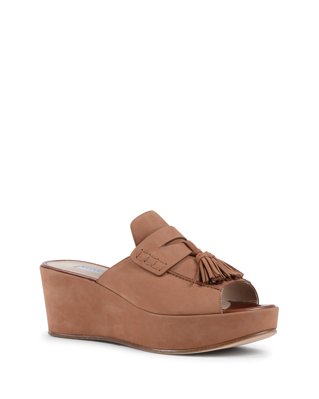 Fratelli Rossetti Sandalo Con Zeppa Donna Marrone Chiaro 66215 NABUK BRIGHT MANDORL