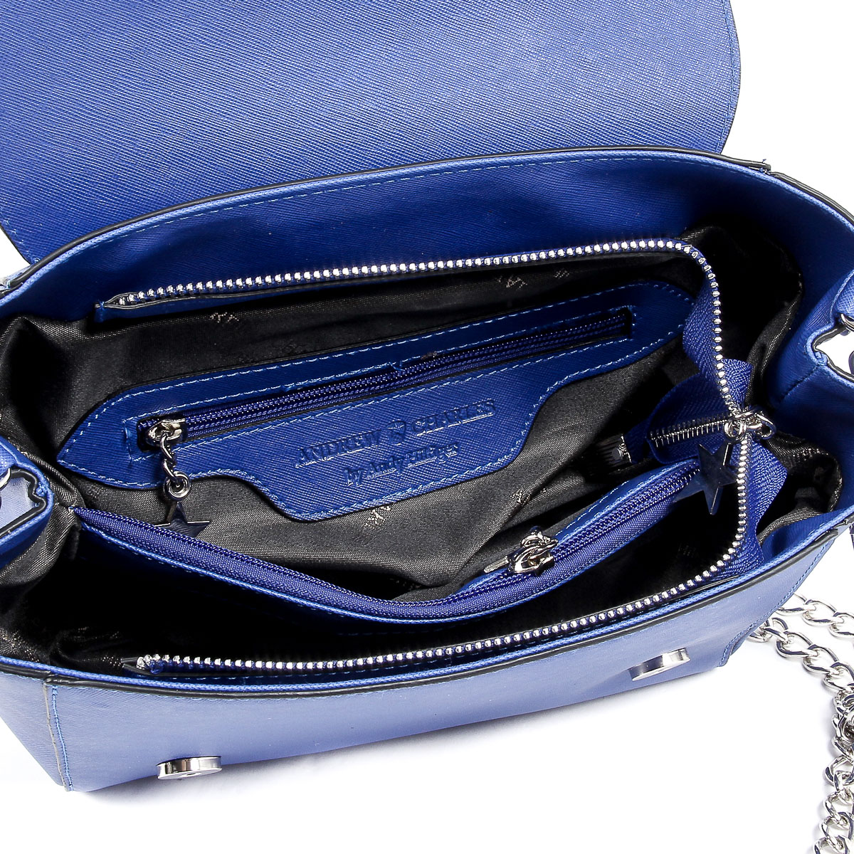 Borsa a mano da donna Andrew Charles Blu VERA