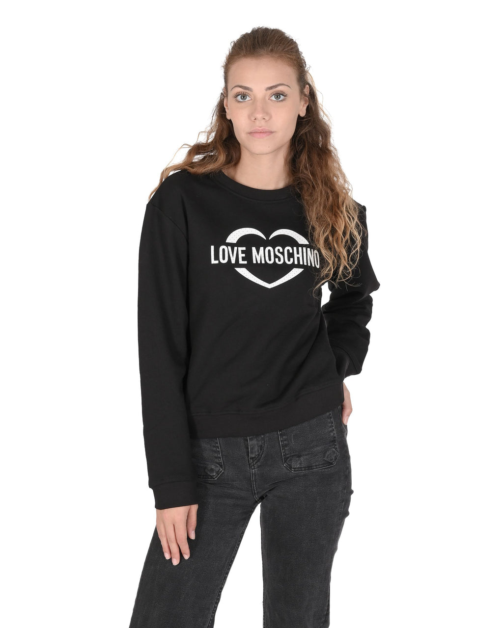 Felpa da donna Love Moschino W 6 306 55 M 4055 C74 NERO