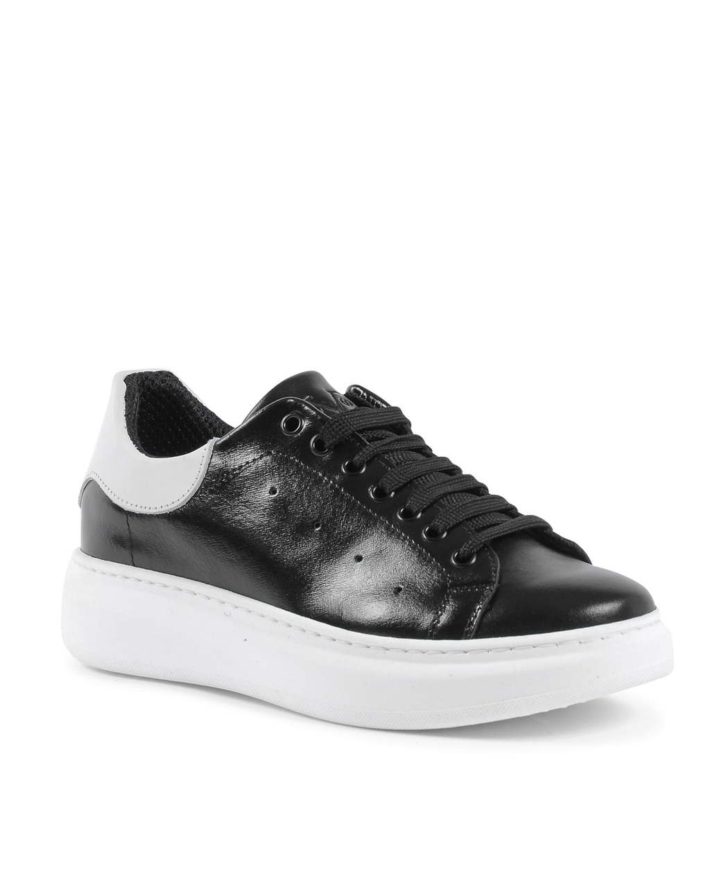 Sneaker Uomo 19V69 Italia Nero Bianco 720 PELLE NERO PELLE BIANCO