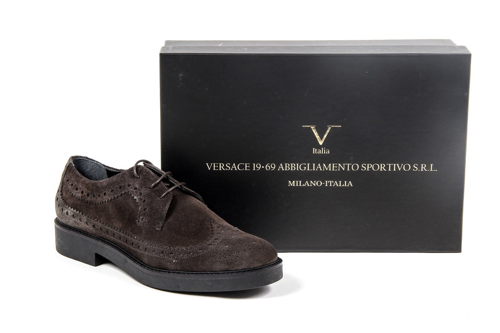 V 1969 Italia Scarpa Brogue da Donna B1670 VELOUR TAUPE