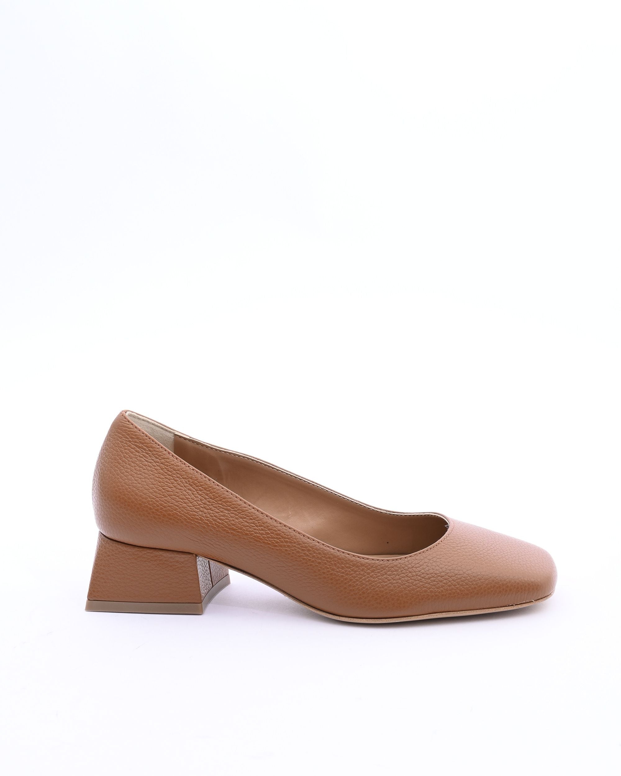19V69 Italia Womens Heeled Ballerina SOFIA BOTTOLATO CUOIO