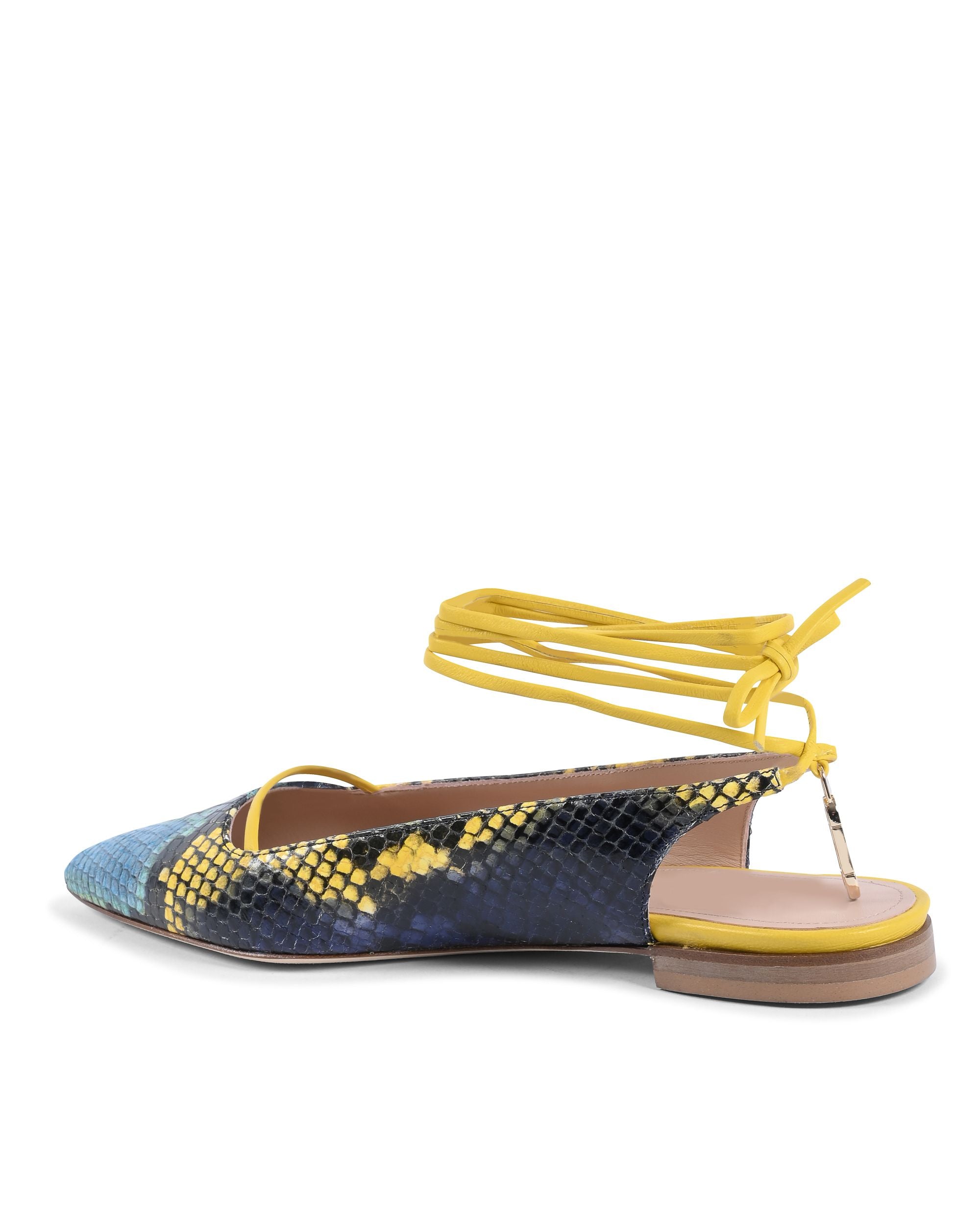 Brenda Flat Python - Blu/Giallo 