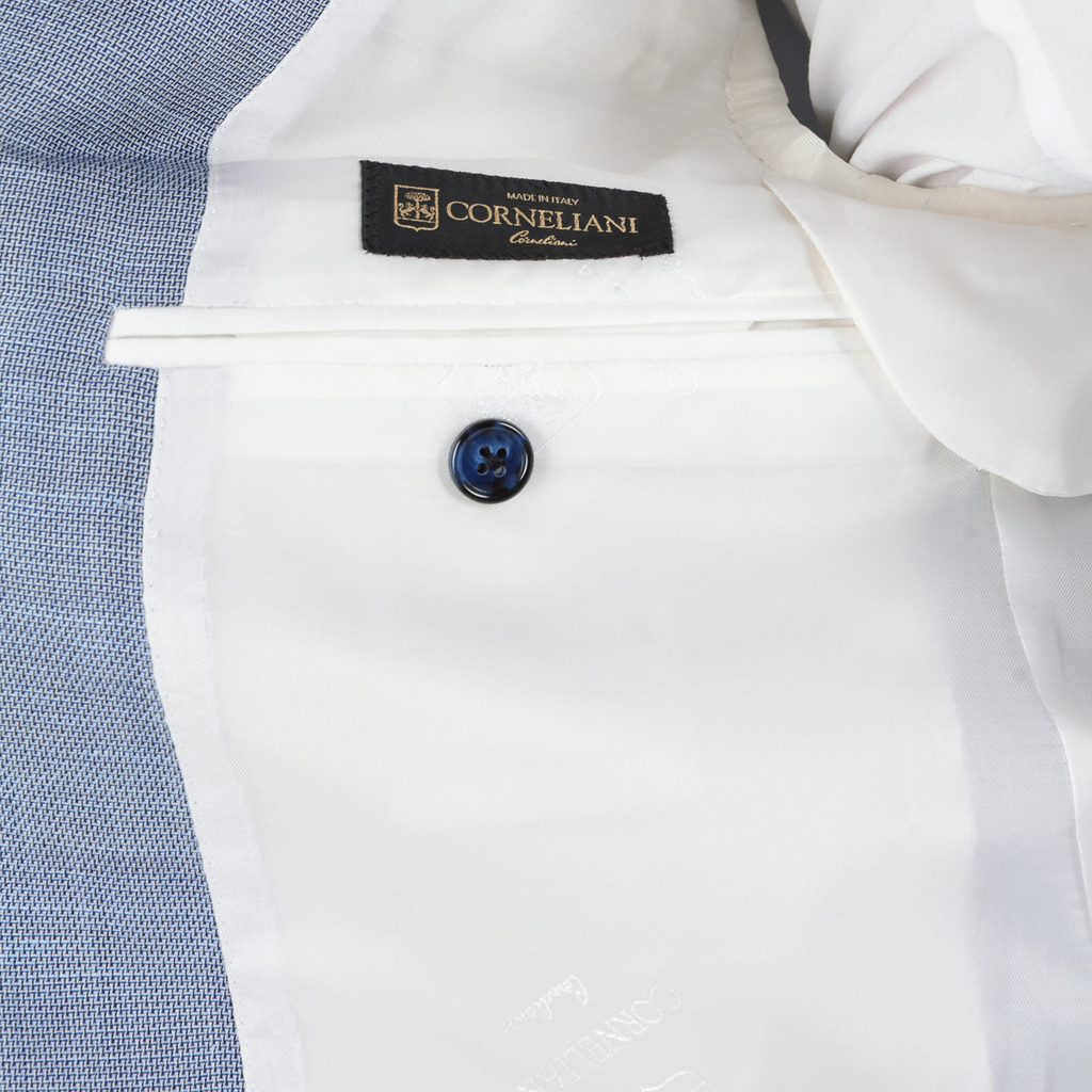 Abito uomo Corneliani maniche lunghe azzurro