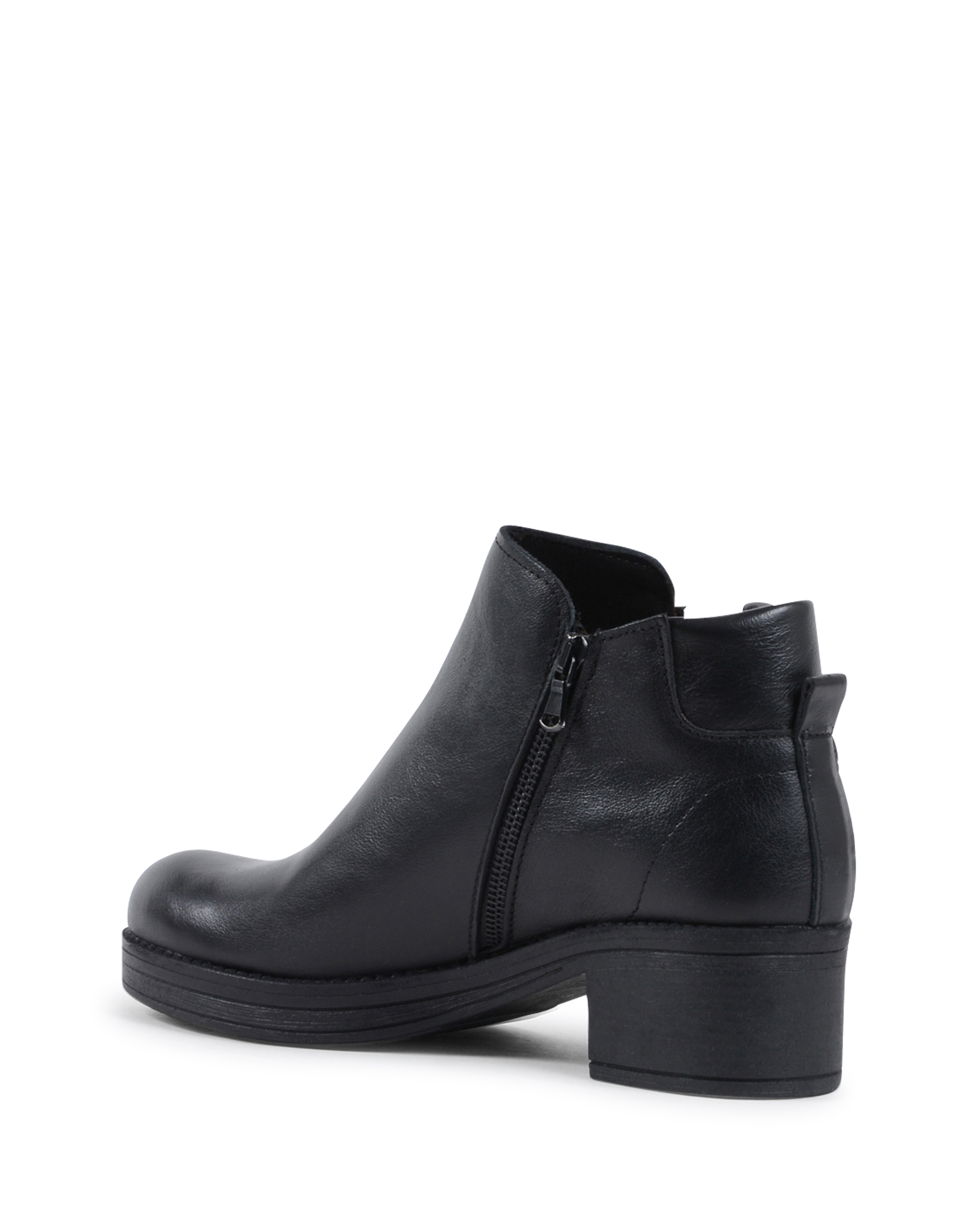 19V69 Italia Womens Ankle Boot Black 015 VITELLO NERO