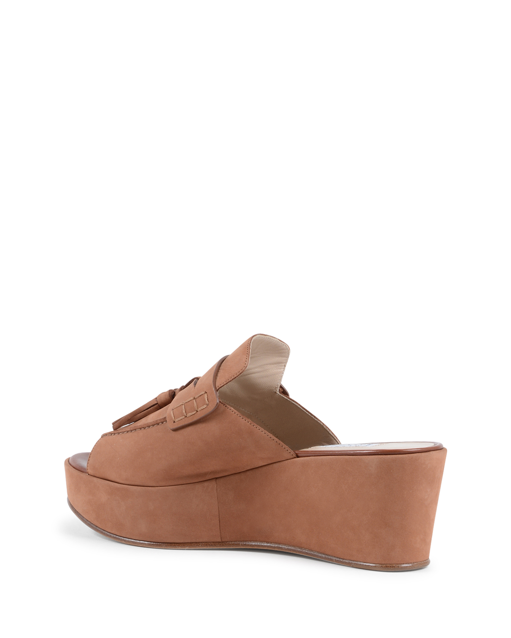 Fratelli Rossetti Sandalo Con Zeppa Donna Marrone Chiaro 66215 NABUK BRIGHT MANDORL
