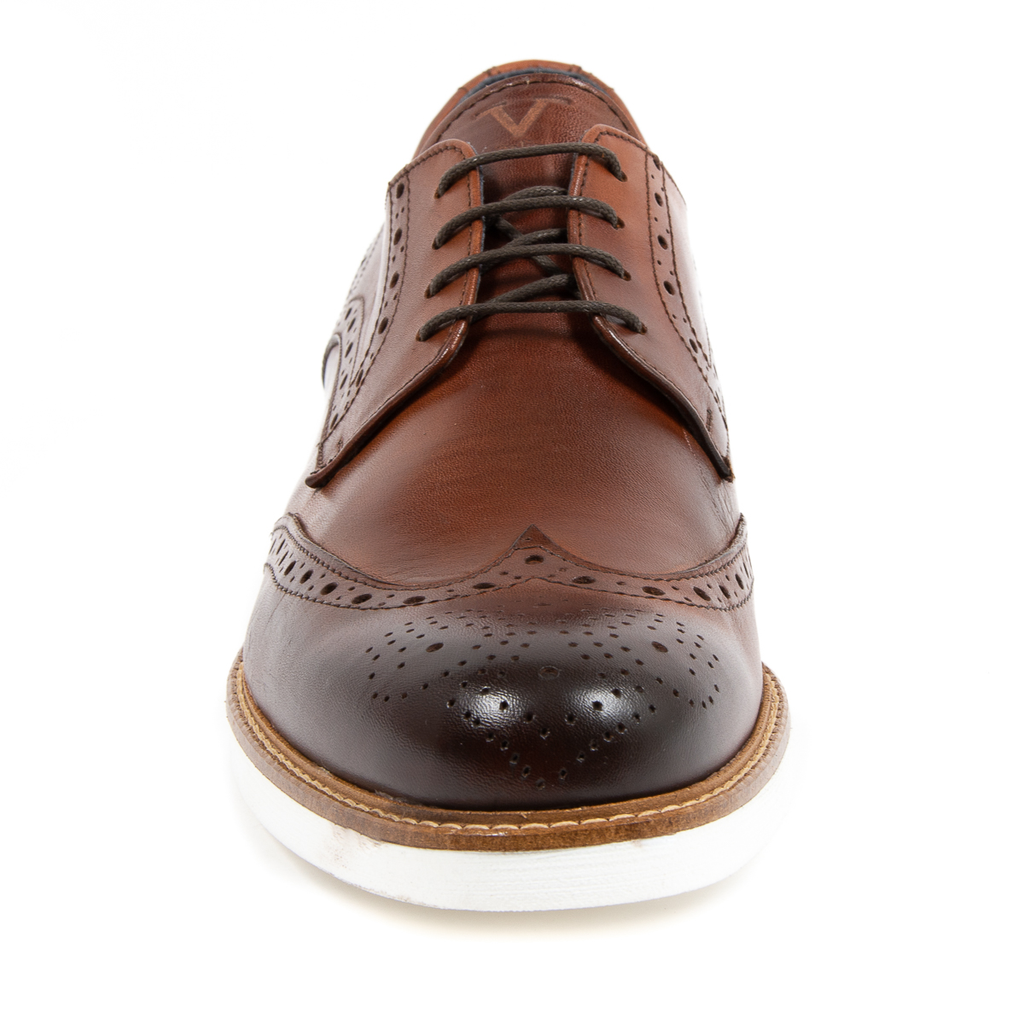 V 1969 Italia Scarpa Brogue da Uomo Marrone VINCENT
