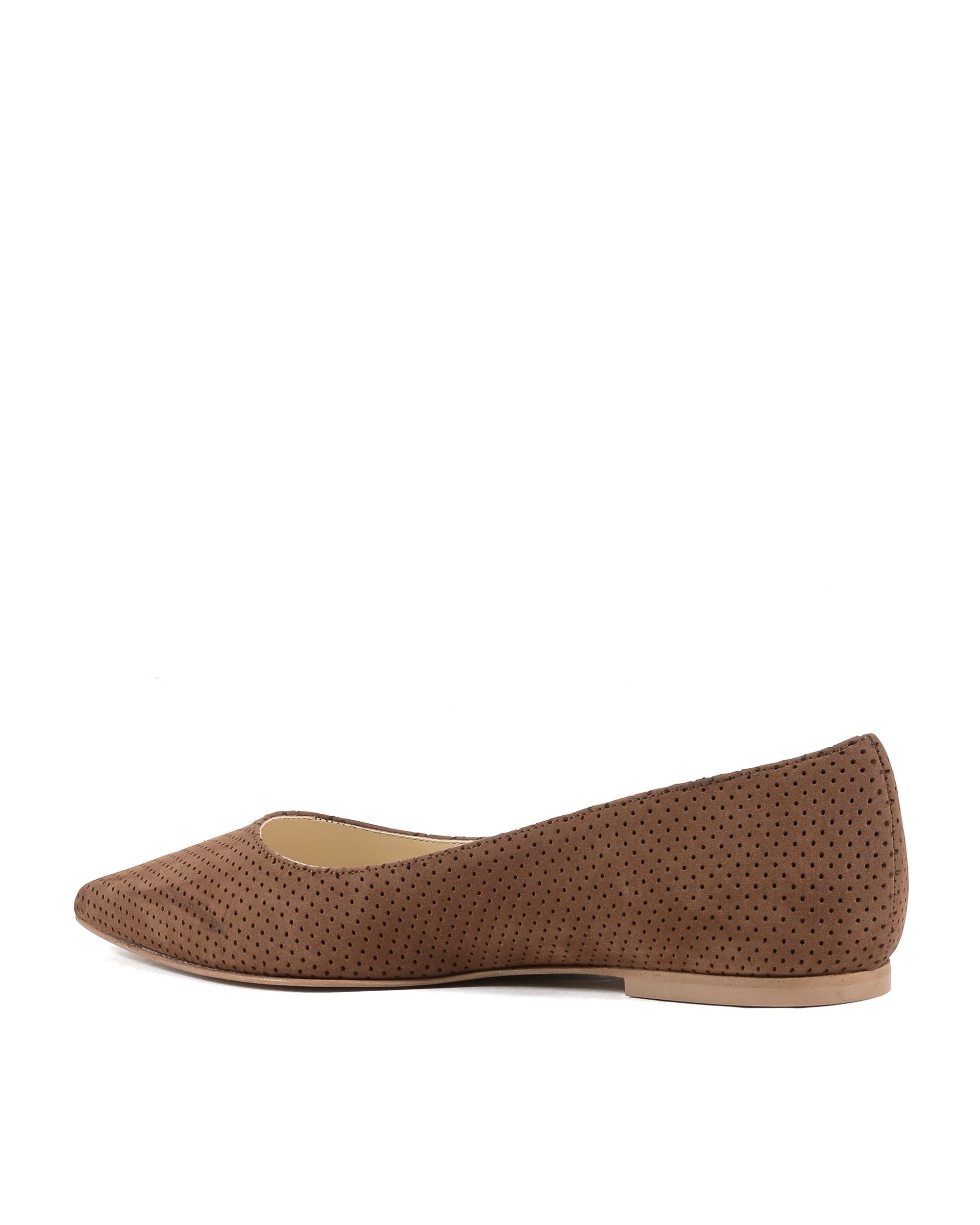 19V69 Italia Womens Ballerina Brown 4747 TRAF CAM MARRONE