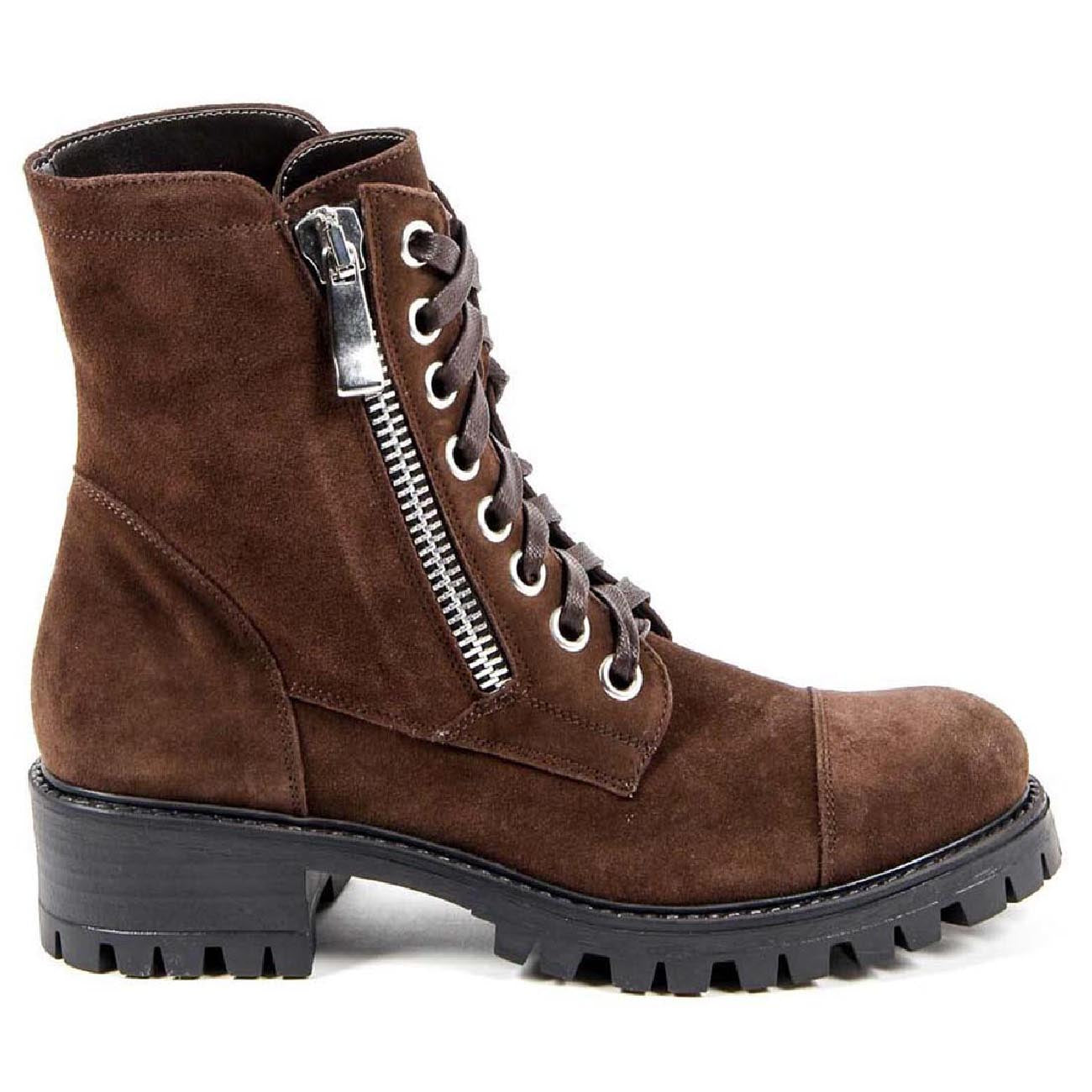 V 1969 Italia Womens Short Boot B1476 VELOUR T. MORO