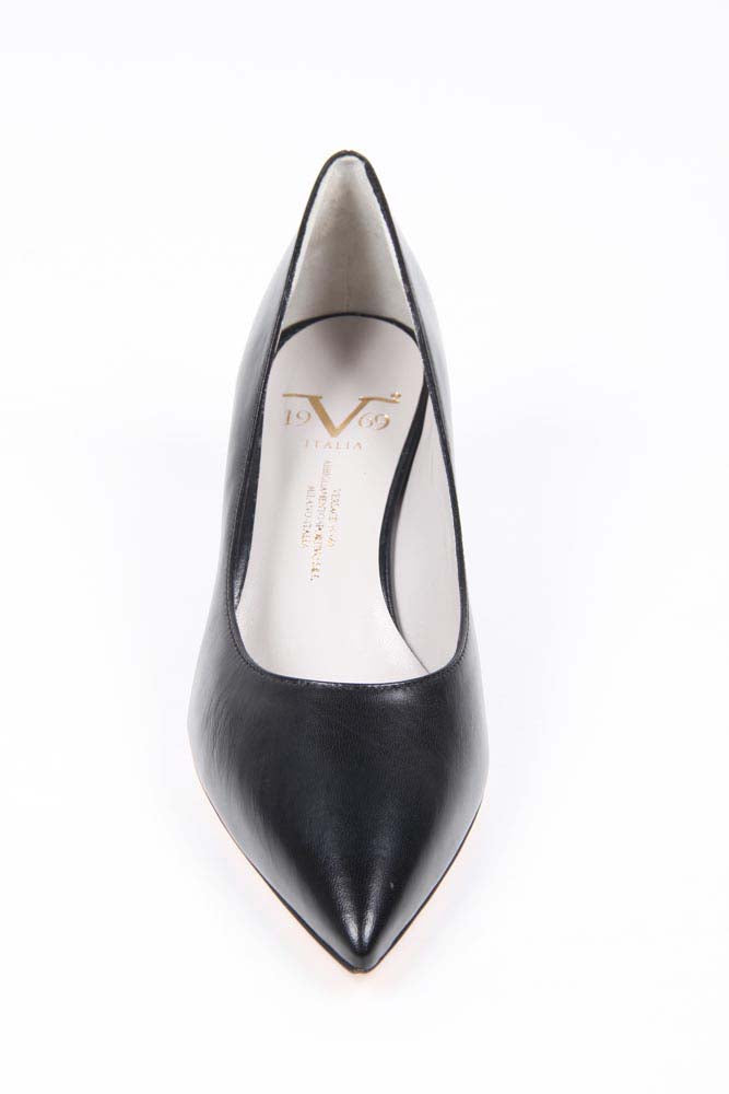V 1969 Italia Décolleté da donna con tacco a gattino 5534 LID55 PE ELIOS15NE CAPRETTO ELIOS NERO