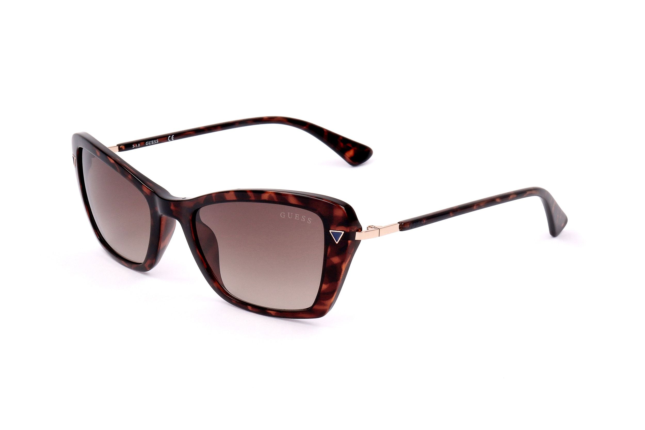 Occhiali da sole da donna Guess GU7654 52F 52 19 135 AVANA SCURO