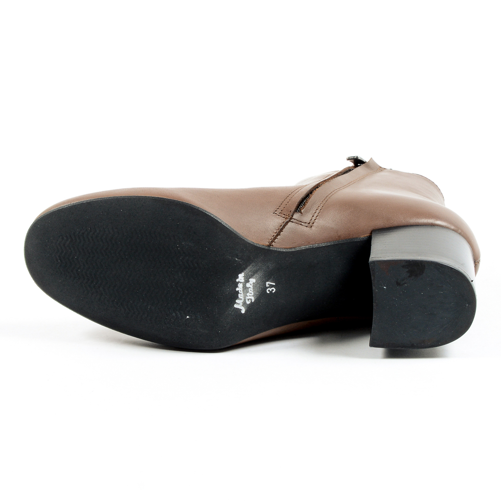 V 1969 Italia Stivaletto con tacco da donna Marrone MAD