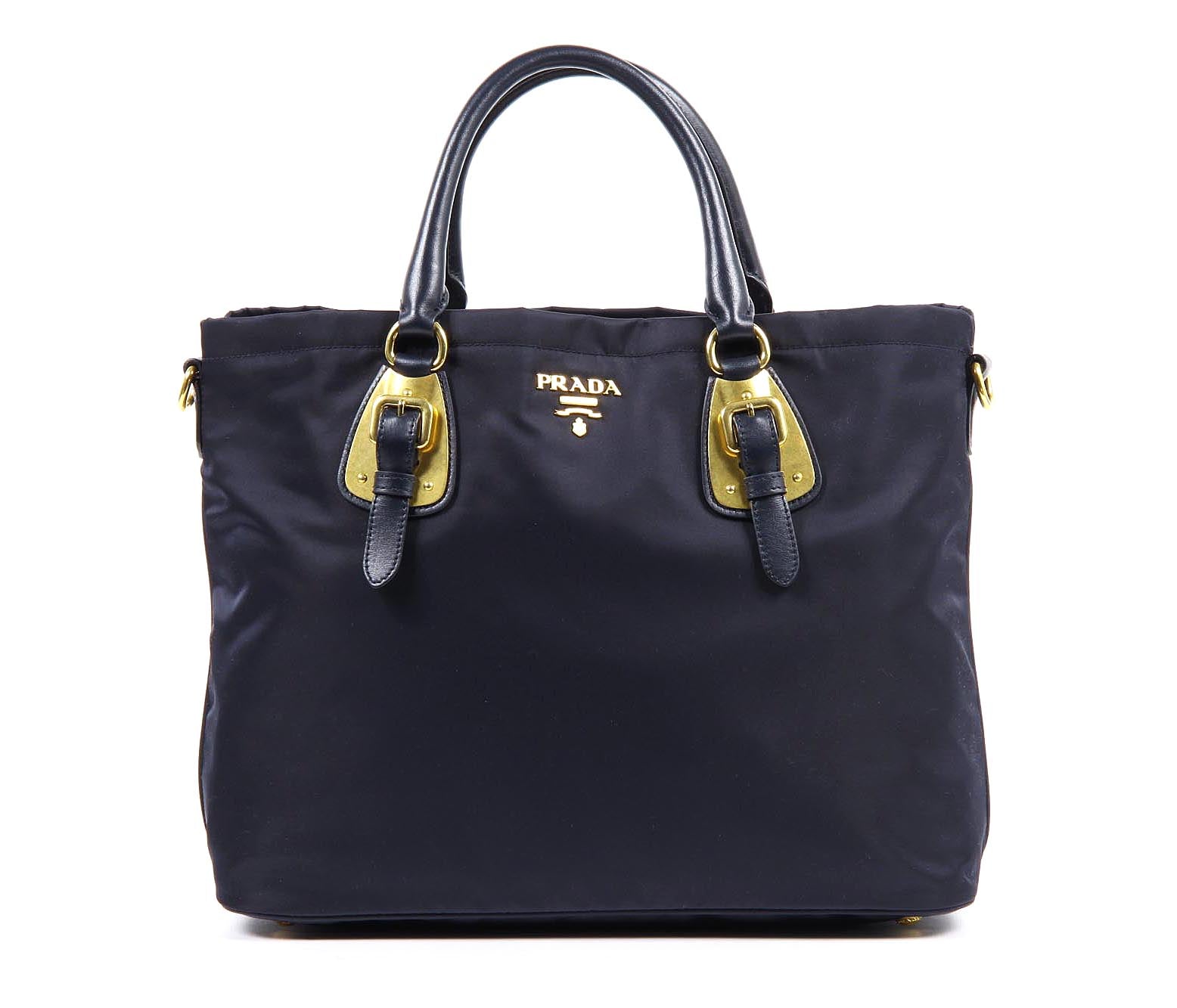 Borsa tote Prada BN1902 Blu Tessuto Soft Calf