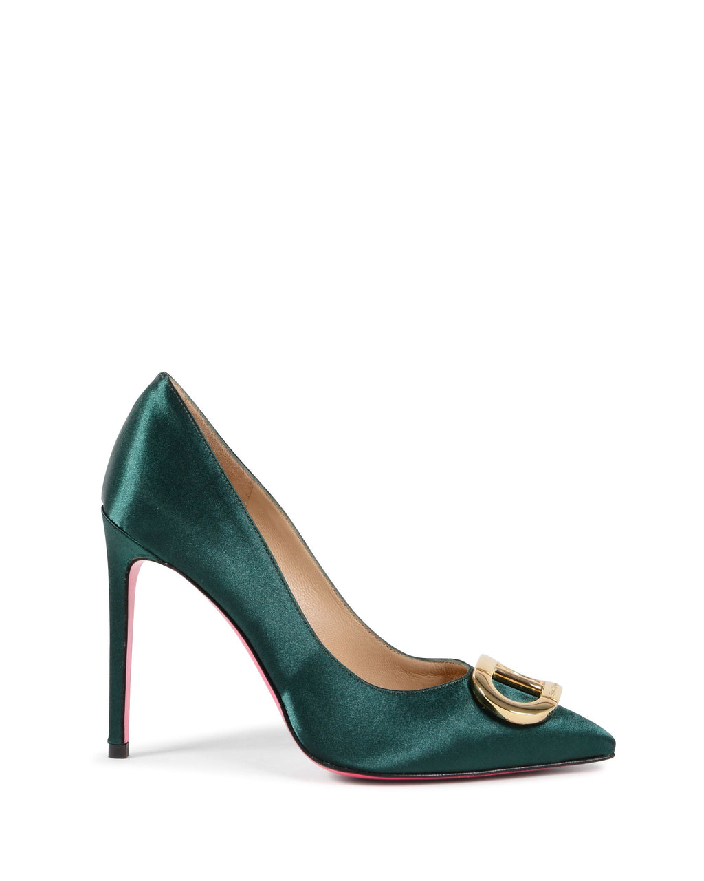Scarpa con tacco a spillo Logo Fairy - Satin Petrol