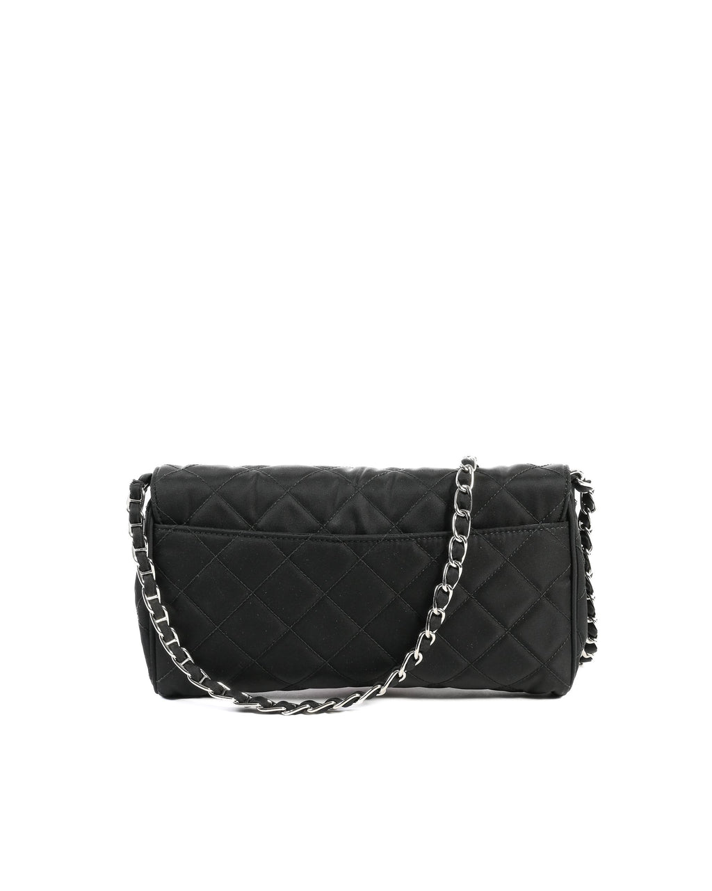 Borsa Prada Clutch BP0584 nera Impuntu Tessuto