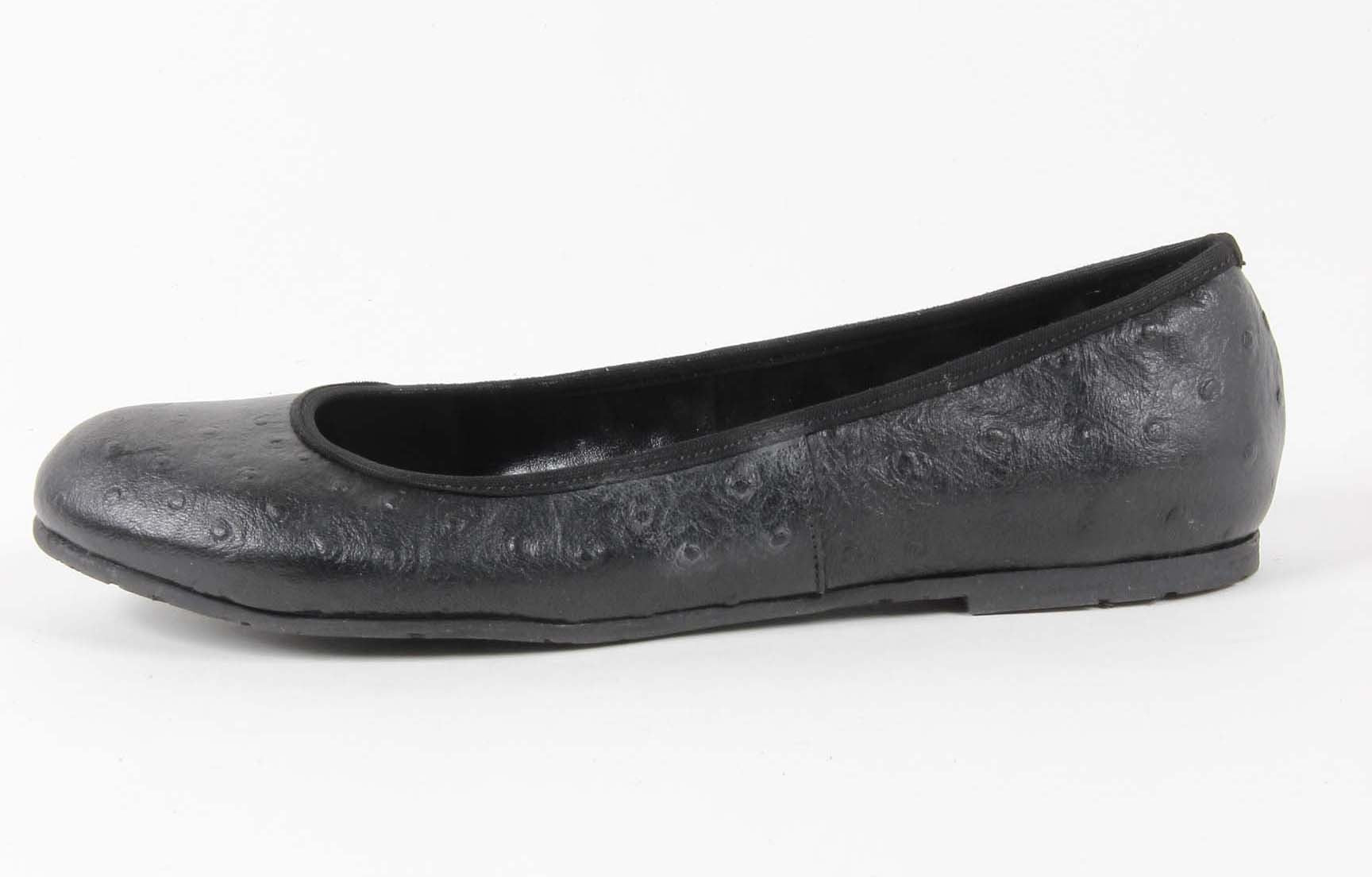 V 1969 Italia Ballerina da donna E08 TESSUTO NERO