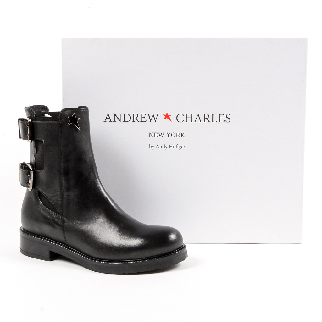 Stivaletto corto da donna Andrew Charles nero LINDA