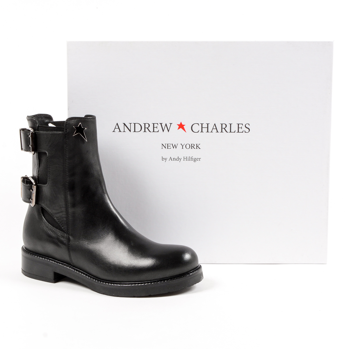 Stivaletto corto da donna Andrew Charles nero LINDA