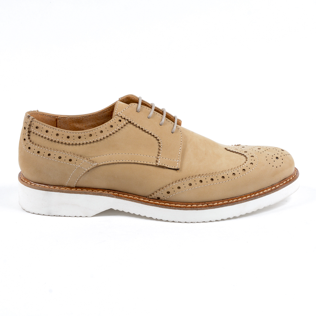 V 1969 Italia Scarpe Oxford Brogue da uomo Taupe PEDRO