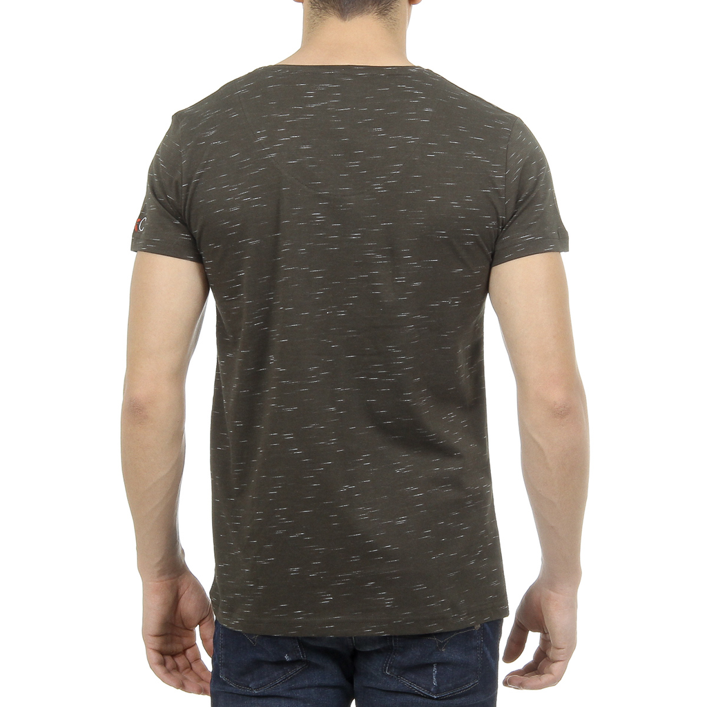 Andrew Charles T-shirt da uomo a maniche corte con scollo a V verde scuro CONNOR
