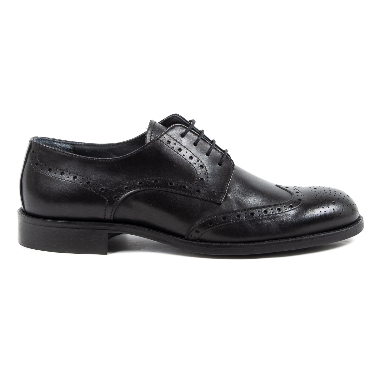 V 1969 Italia Scarpa Brogue da Uomo Nera VERNON