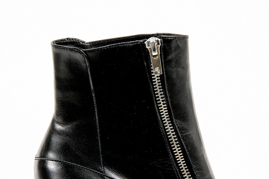 Stivaletto con zeppa da donna Robert Clergerie Paris SENCIO VEAU LISSE NOIR DBL POUDRE