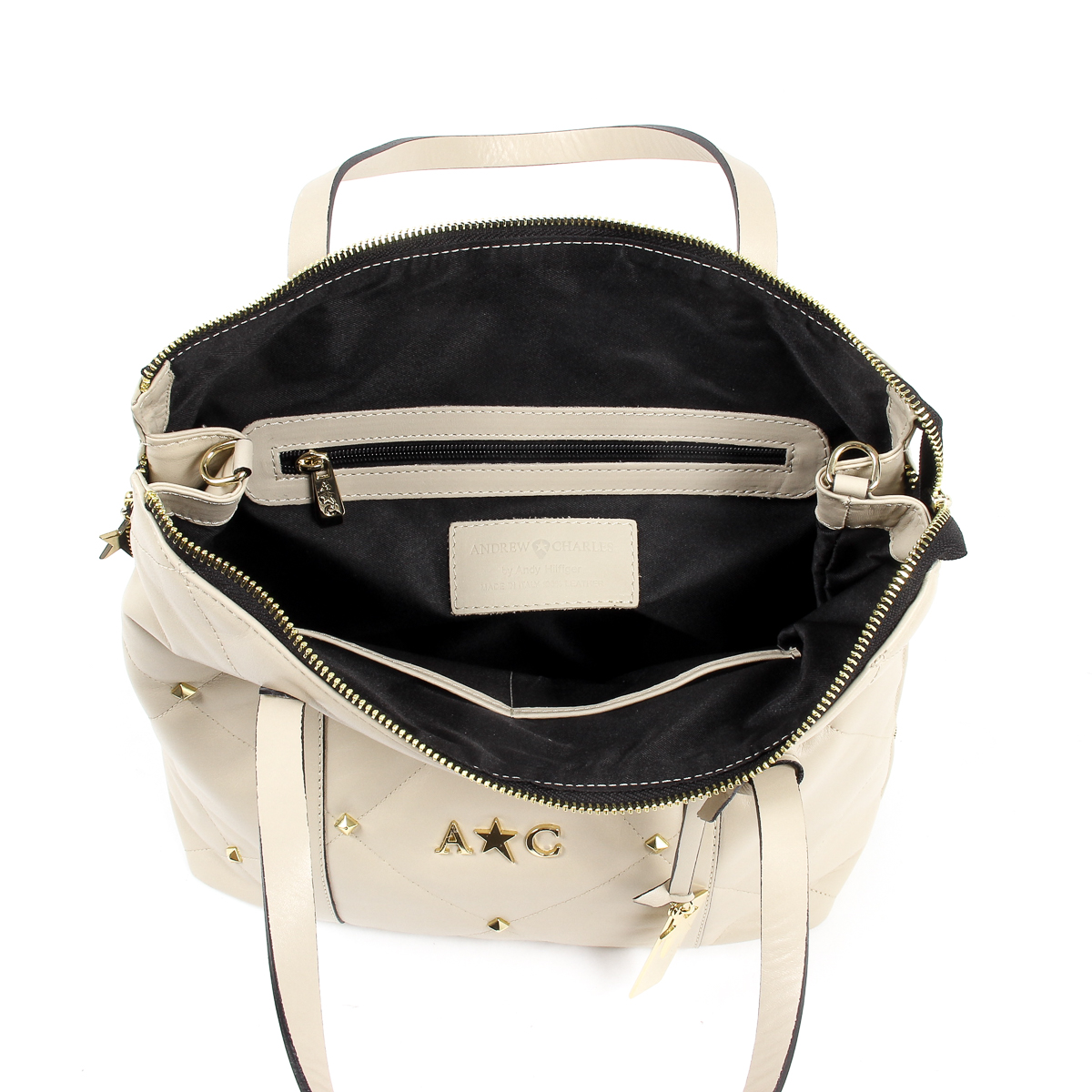 Borsa a mano da donna Andrew Charles Beige YAZMIN