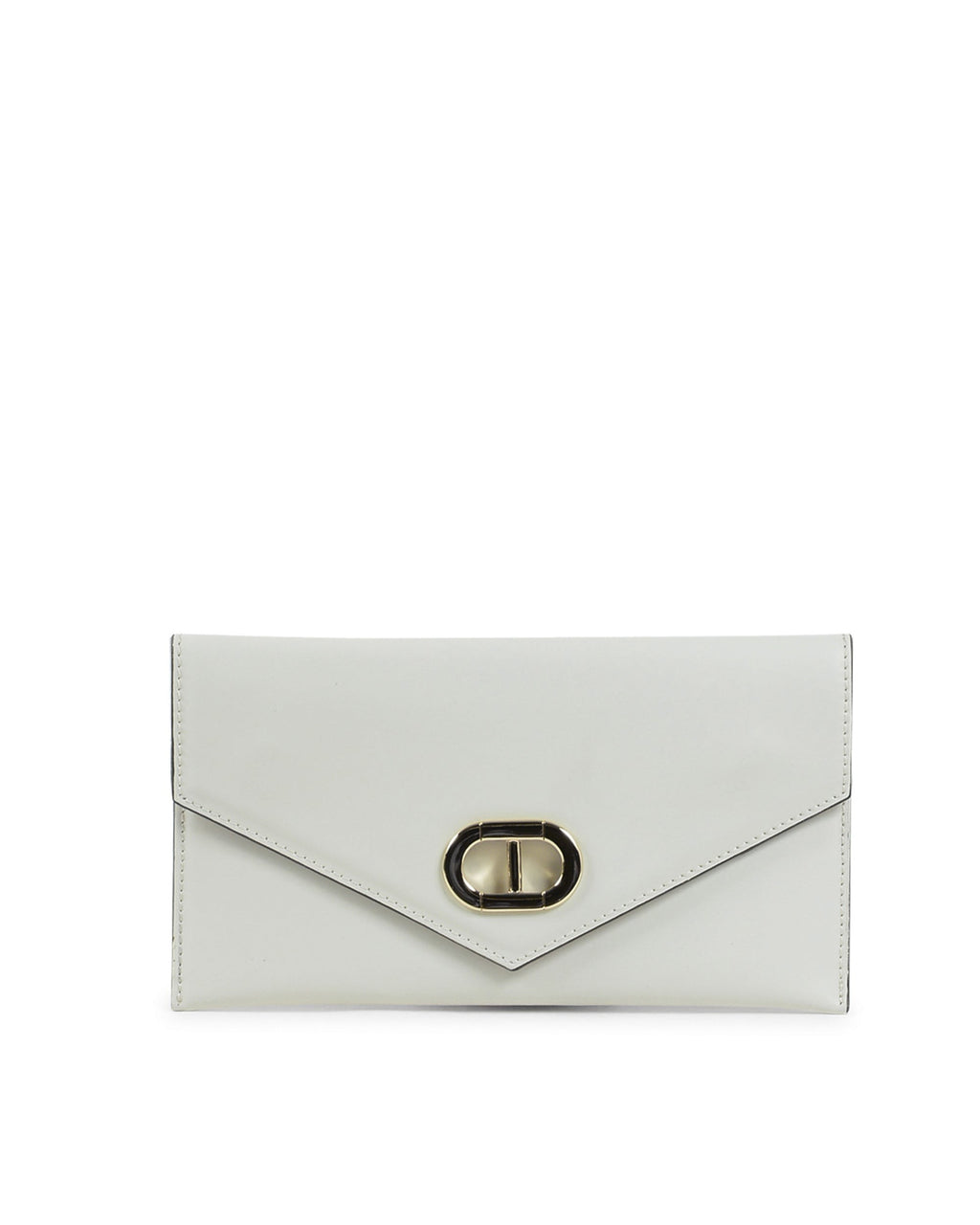 Pochette in pelle bianca