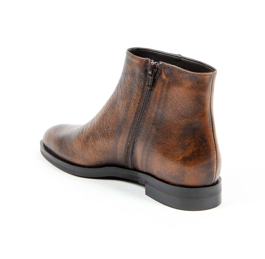 V 1969 Italia Womens Ankle Boot B1993 VITELLO BOTTOLATO RUST