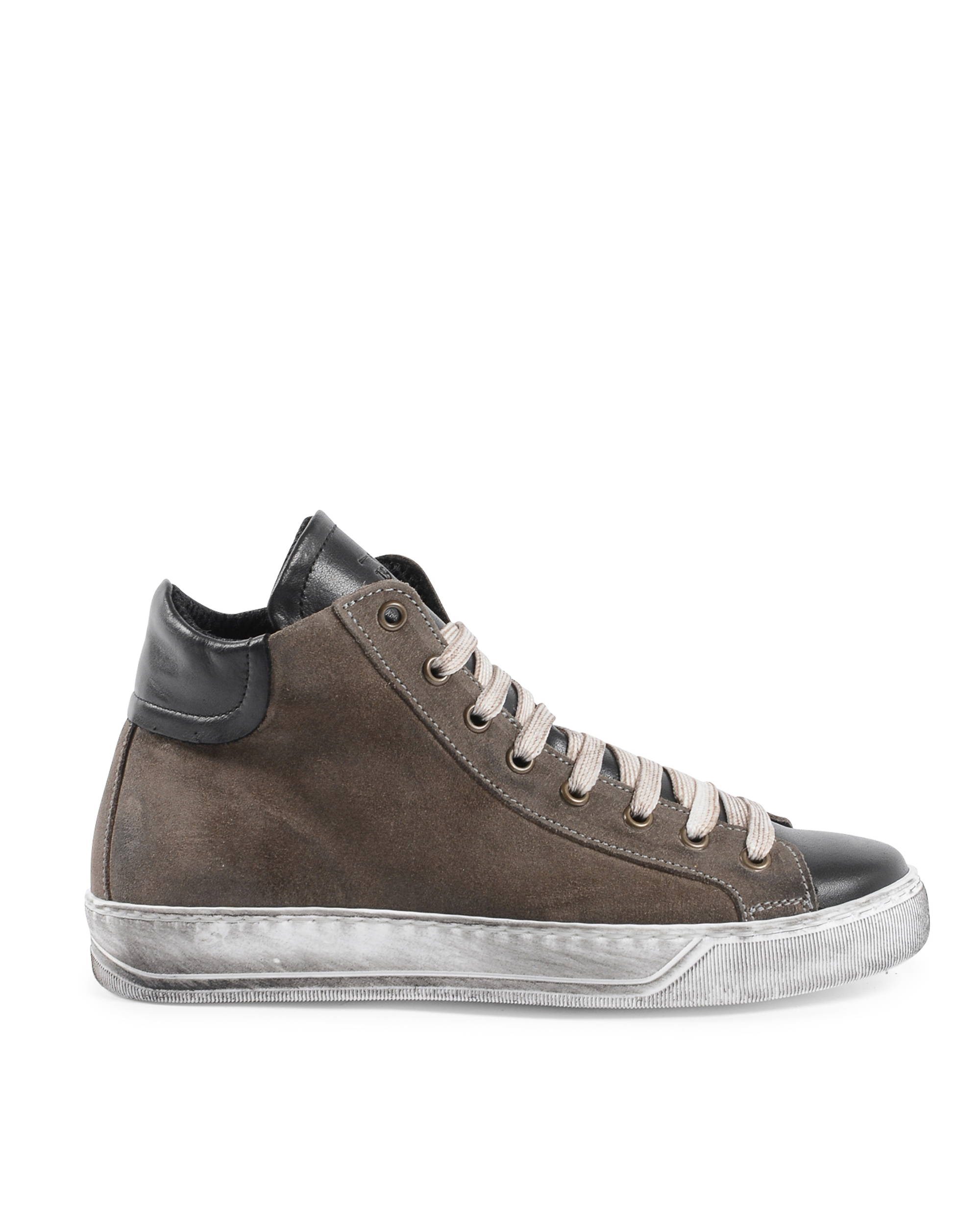 Sneaker Donna 19V69 Italia Tortora Nero 717 CAM TAUPE PELLE NERO