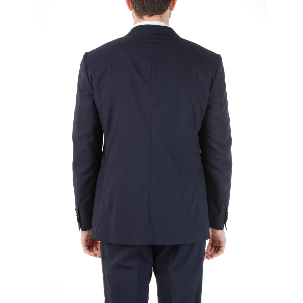 Corneliani Abito da uomo a maniche lunghe blu scuro Super 140's