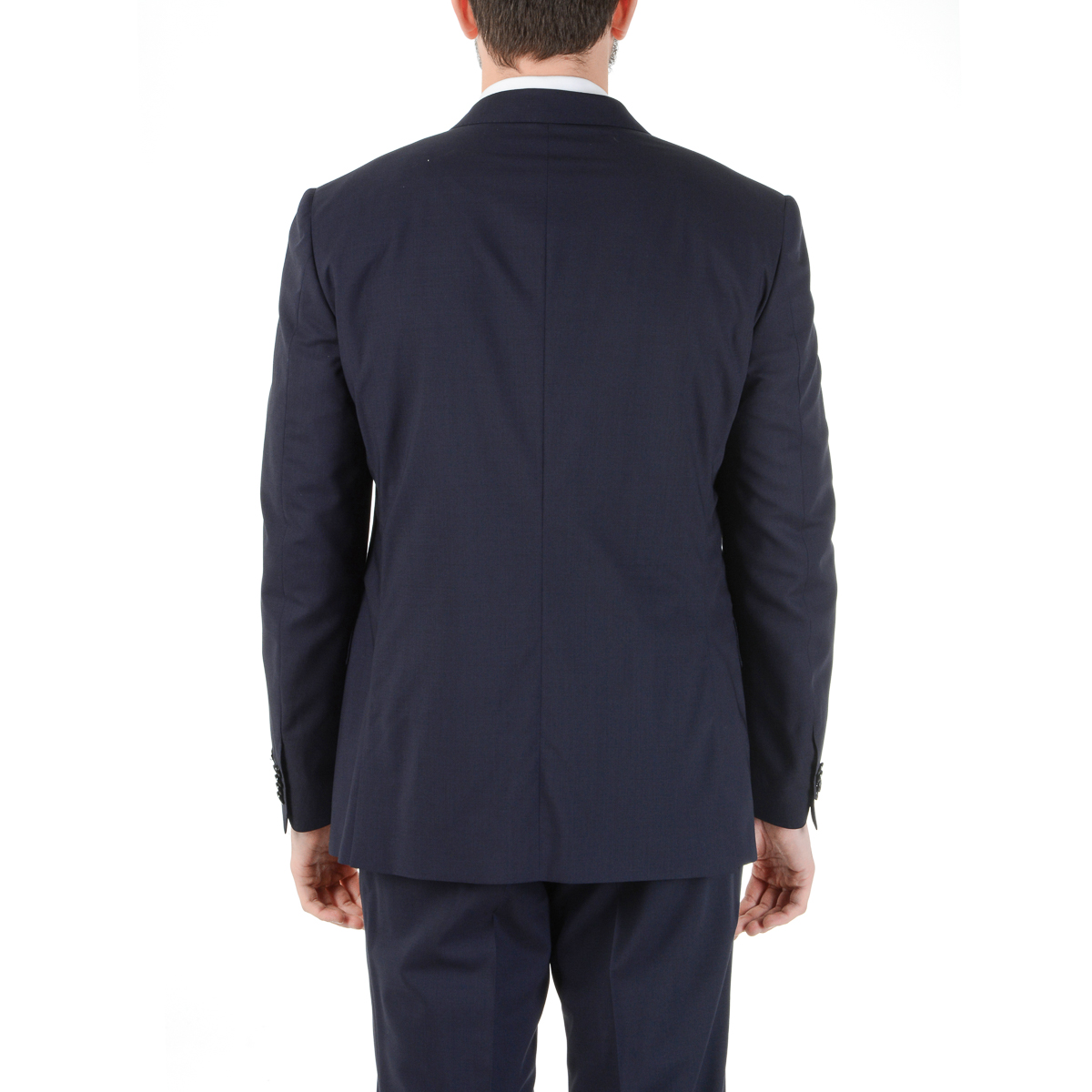 Corneliani Abito da uomo a maniche lunghe blu scuro Super 140's