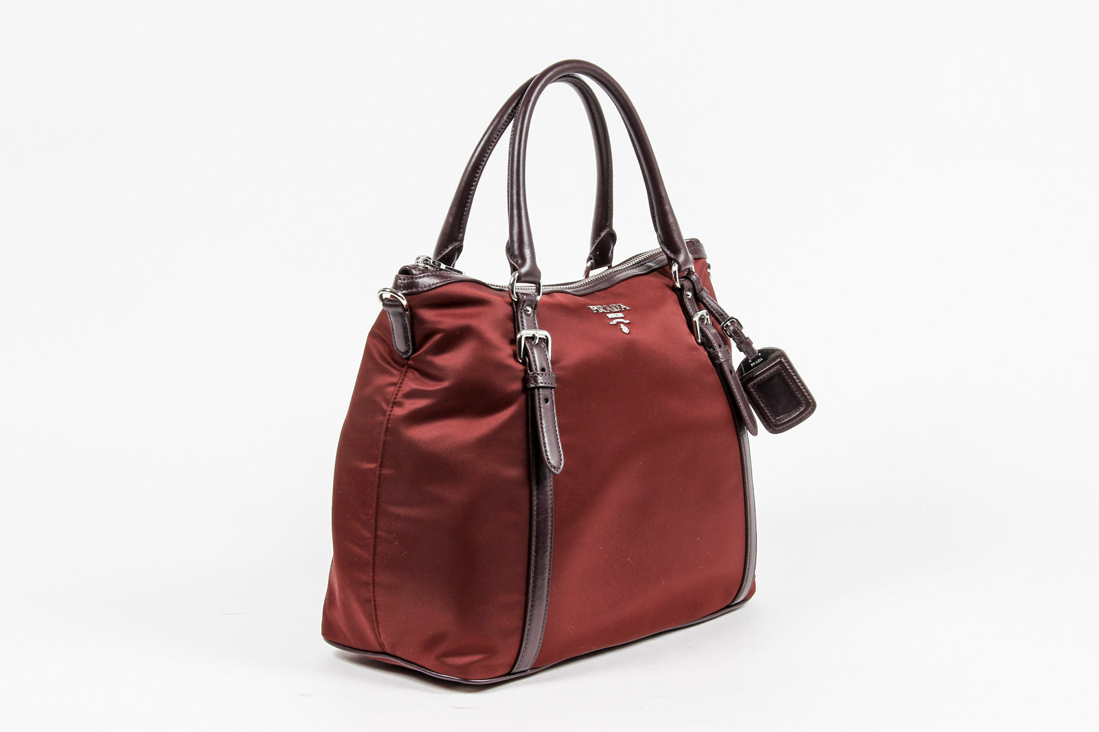 Borsa a mano Prada Ladies BR5116 in tessuto e vitello morbido