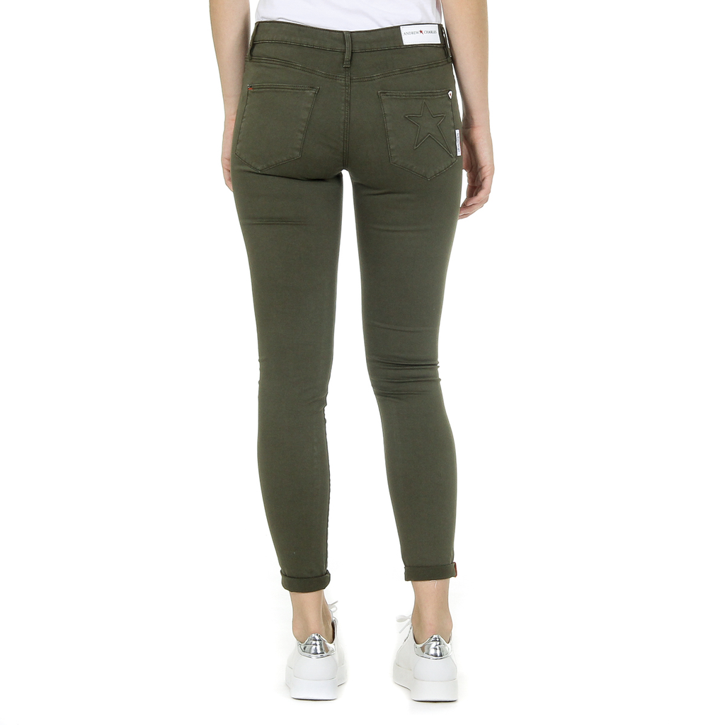 Pantaloni da donna Andrew Charles verdi CLAIRE