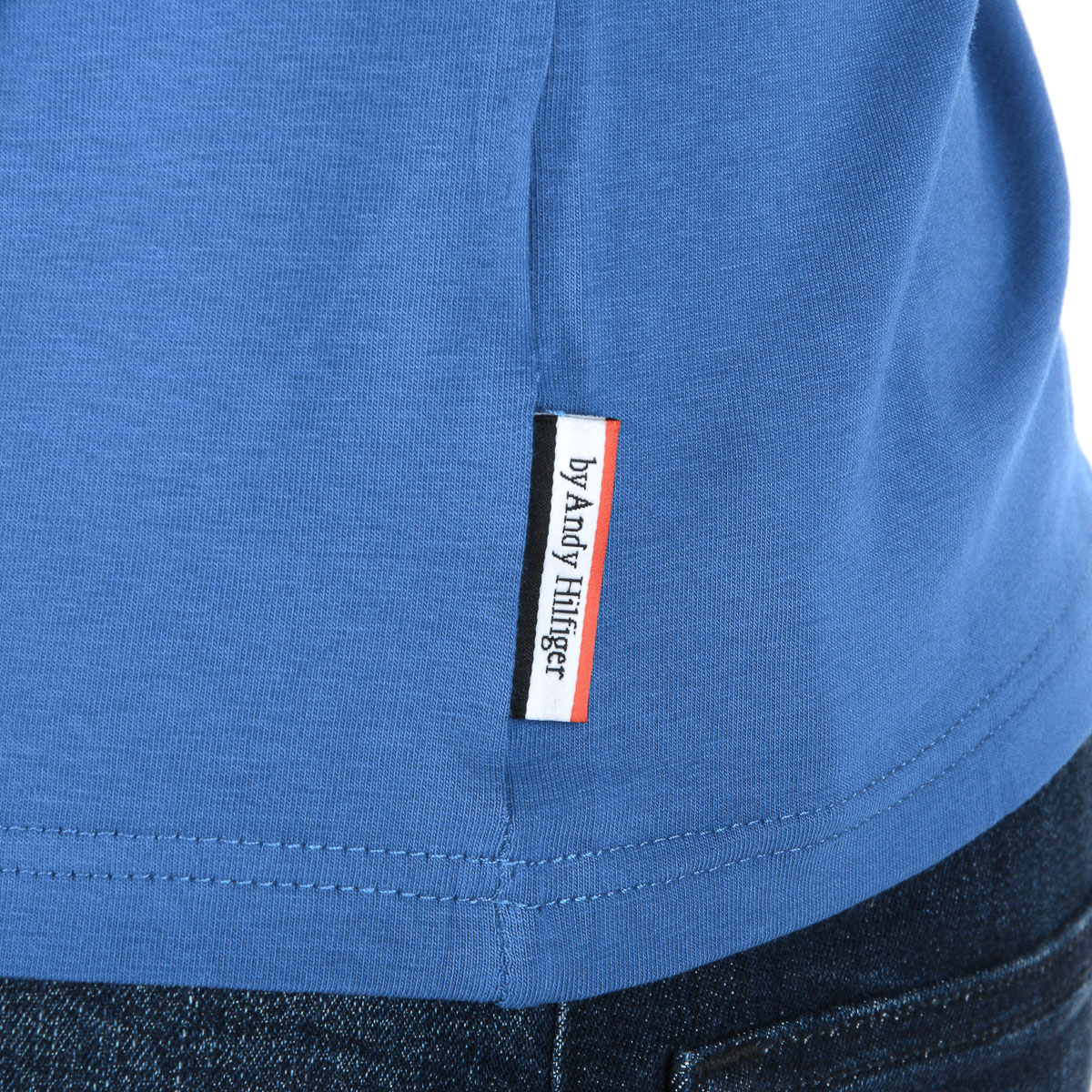 Andrew Charles Maglietta da uomo a maniche corte con scollo a V blu KENAN