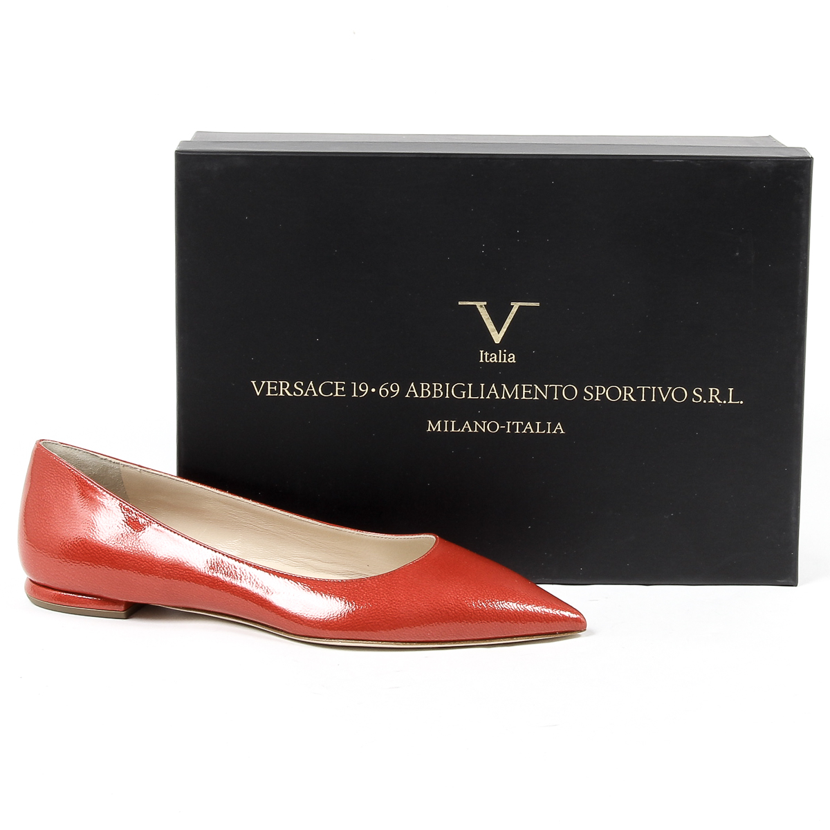 V 1969 Italia Womens Ballerina Red CHIARA