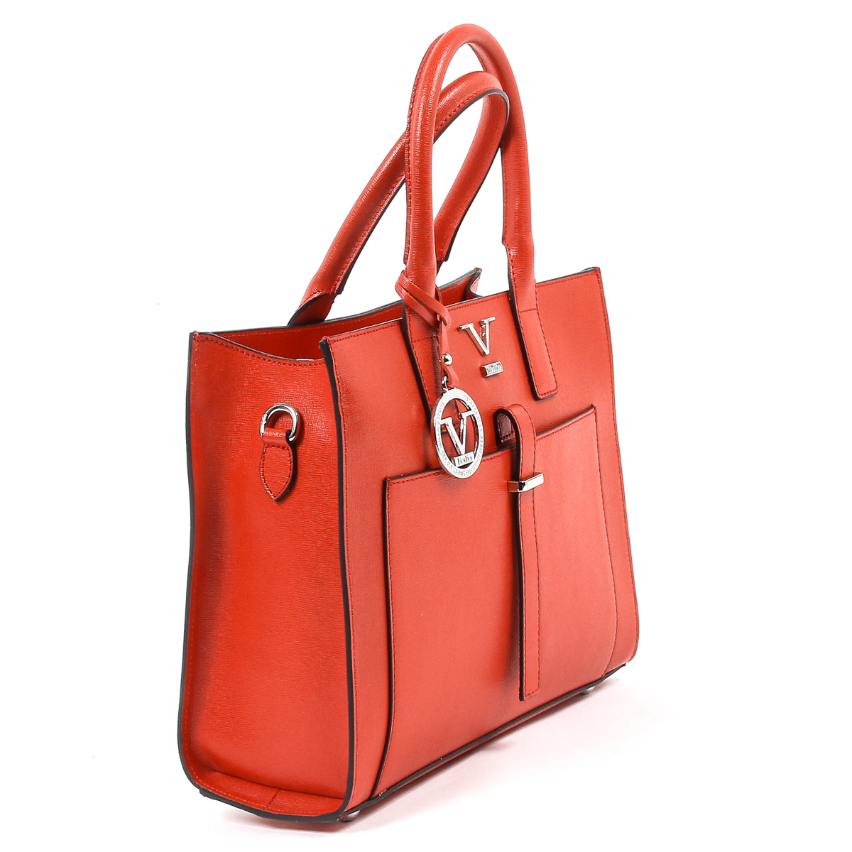 Borsa da donna V 1969 Italia V006-S SAFFIANO ROSSO