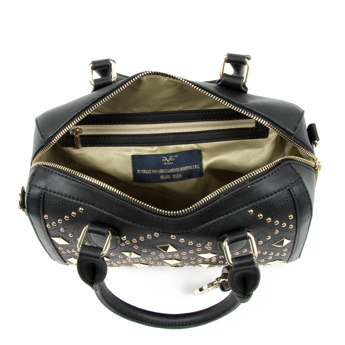 V 1969 Italia Borsa da donna nera CLAIRE